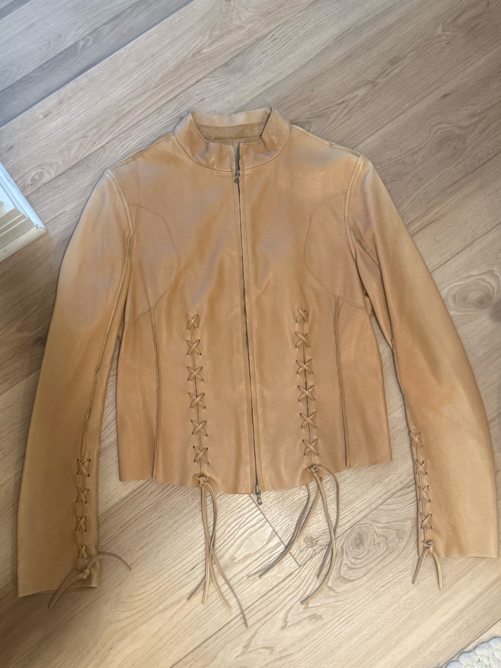 Made in Italy leather jacket size small